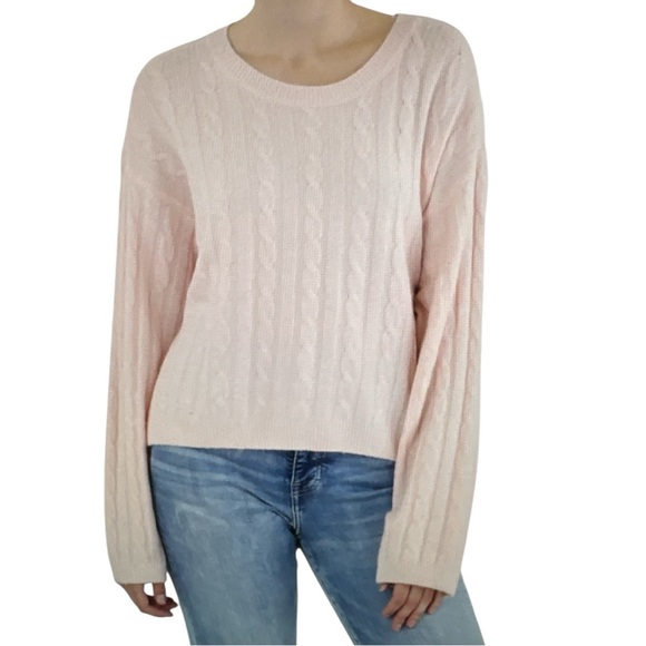 1. State NWT Light Pink Cable Knit Sweater - Picture 10 of 10